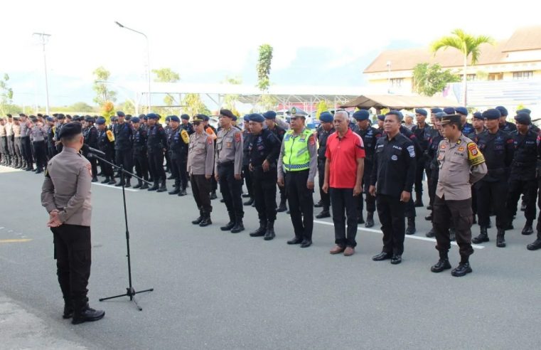 Sebanyak 812 Personel Keamanan Amankan Kampanye Capres Nomor 3 di Sulteng