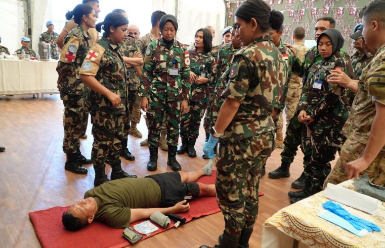 KEREN!! SRIKANDI TNI AL DIPERCAYA BERI PELATIHAN FIRST AID DAN TCC TRAINING KEPADA TENTARA LUAR NEGERI DI LEBANON