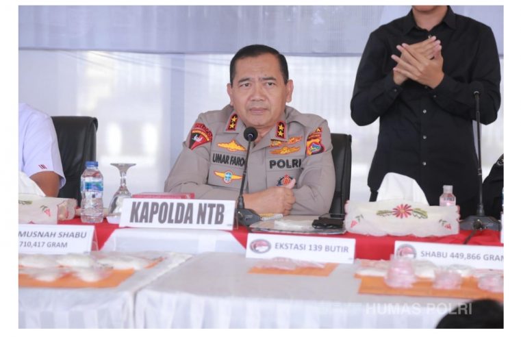 Irjen R. Umar Faruq, Kapolda NTB: Pemberantasan Narkoba di NTB Harus Terus Ditingkatkan