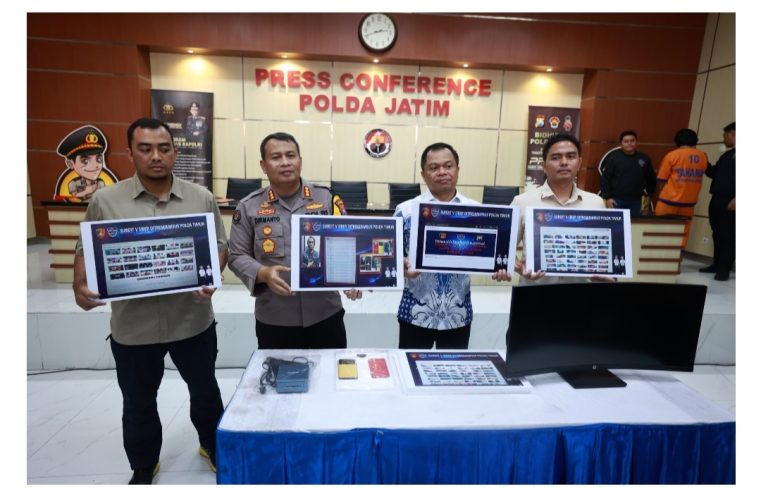 Polda Jatim Amankan AAS (34) Tersangka Pembuat Konten Porno yang Meraup Keuntungan 6000 Dollar US