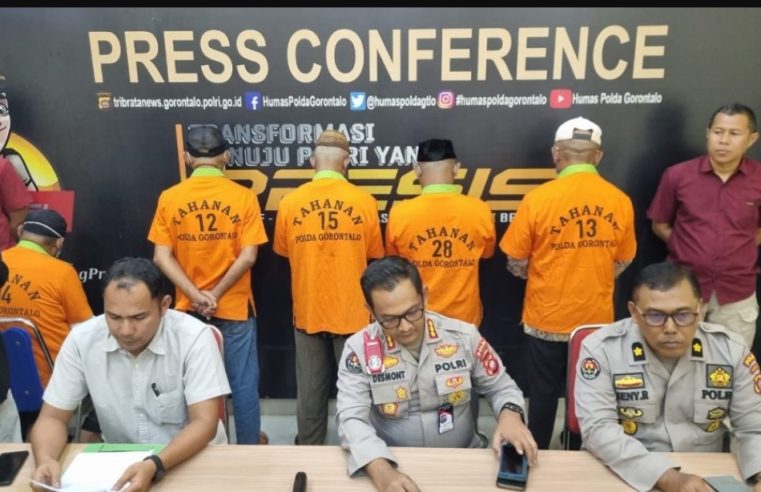 Ditkrimsus Polda Gorontalo Ungkap 7 Orang Pelaku Tersangka Korupsi Proyek Jalan Usaha Pertanian