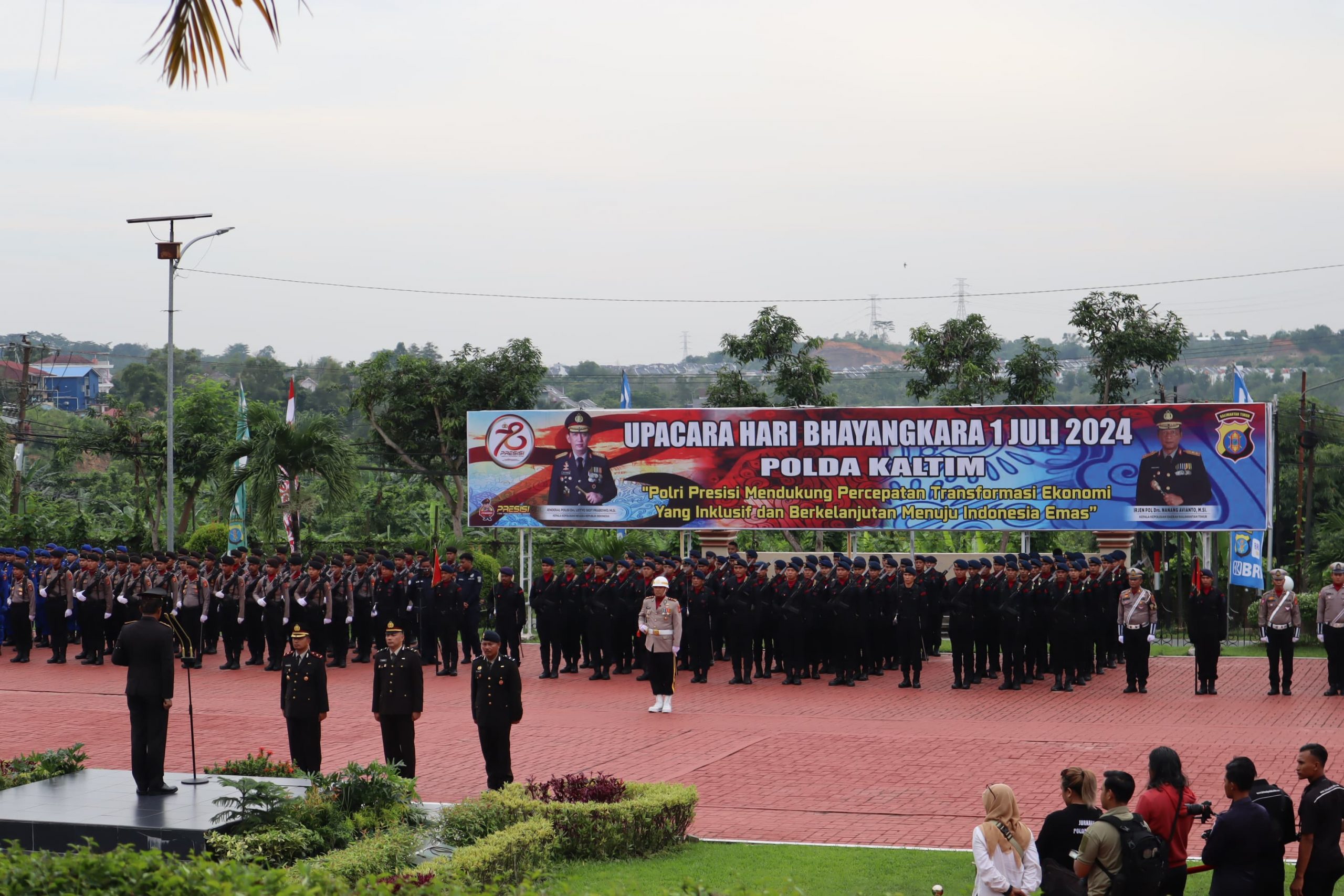Polda Kaltim Gelar Upacara Dalam Rangka Memperingati HUT Bhayangkara 01 Juli Ke 78 Tahun 2024