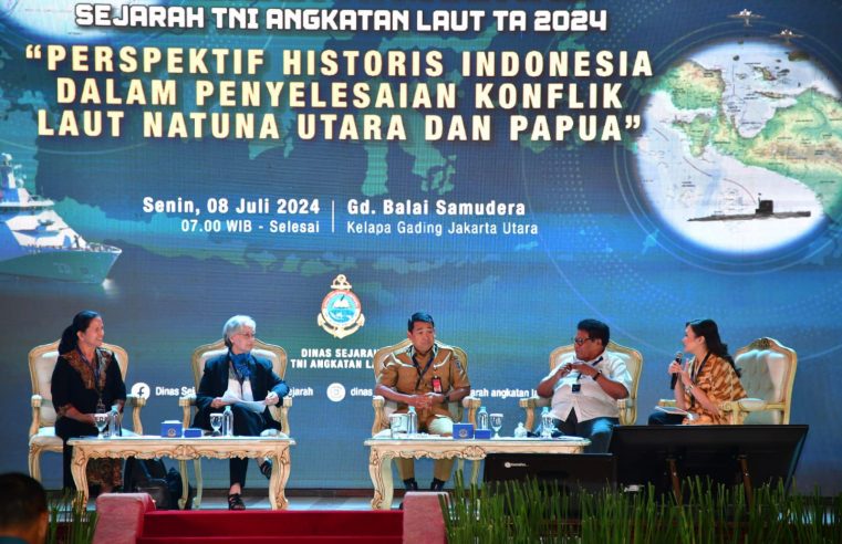 TNI AL GELAR SEMINAR BICARAKAN PENYELESAIAN KONFLIK LAUT NATUNA UTARA & PAPUA DARI PERSPEKTIF SEJARAH INDONESIA