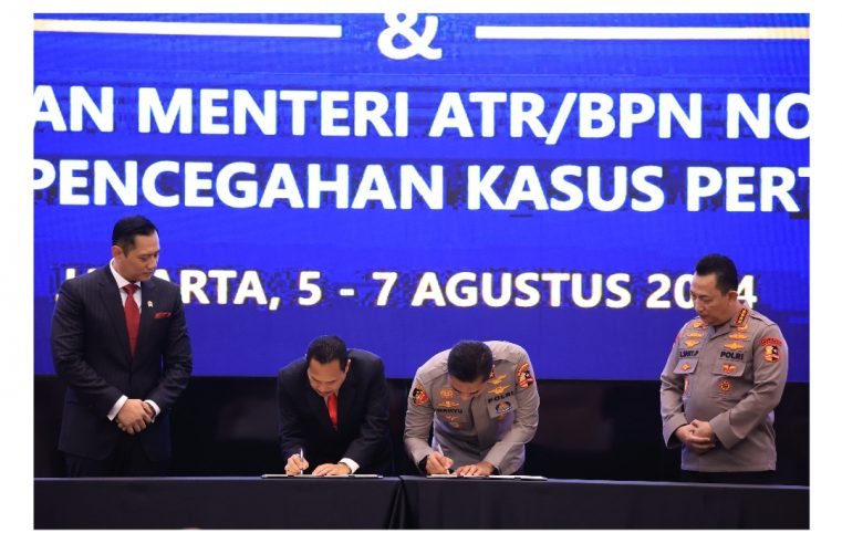 Polri dan Menteri ATR/BPN Perkuat Sinergitas PKS Pemberantasan Mafia Tanah