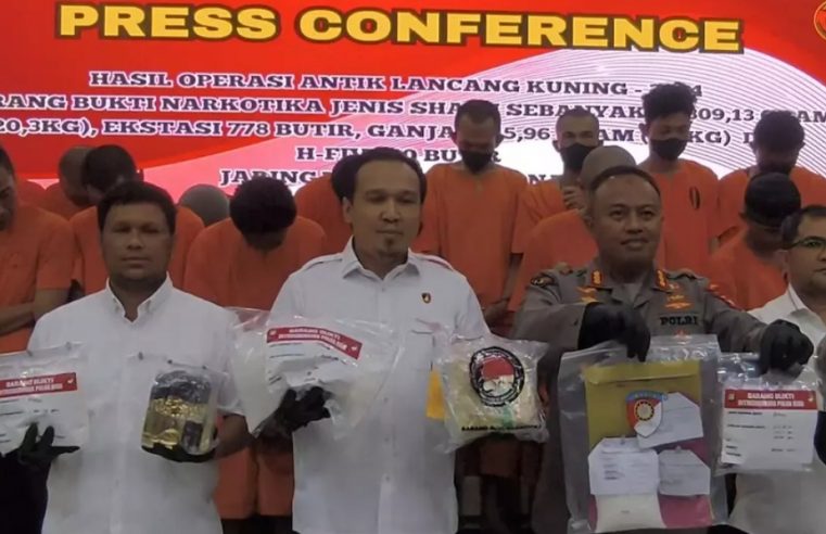 Gelar Operasi Antik 2024 Selama 3 Pekan, Polda Riau Berhasil Ungkap 342 Kasus Narkoba & Tetapkan 485 Orang Tersangka
