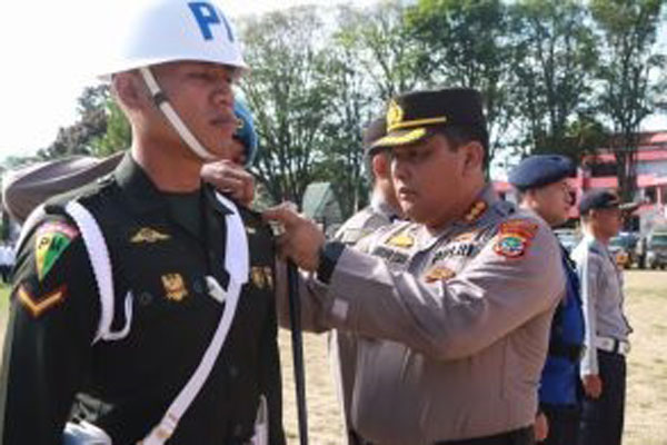 Polresta Manado Gelar Apel Pasukan Operasi Mantap Praja Samrat 2024 Di Lapangan Sparta