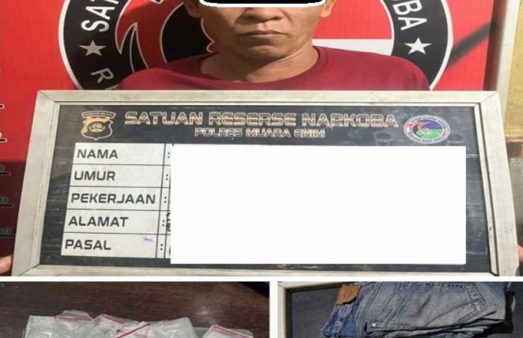 Sat Res Narkoba Polres Muara Enim Berhasil Tangkap DS (45) Tersangka Penyalahgunaan Narkotika Jenis Sabu