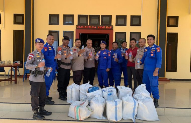 SAT POLAIRUD POLRES SULA GAGALKAN PEREDARAN RATUSAN MIRAS MASUK SULA