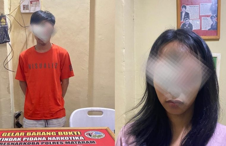 Polisi Ringkus Pasangan Kekasih Inisial HA (27) dan EH (26) Di Ampenan Terkait Kasus Penyalahgunaan Narkoba