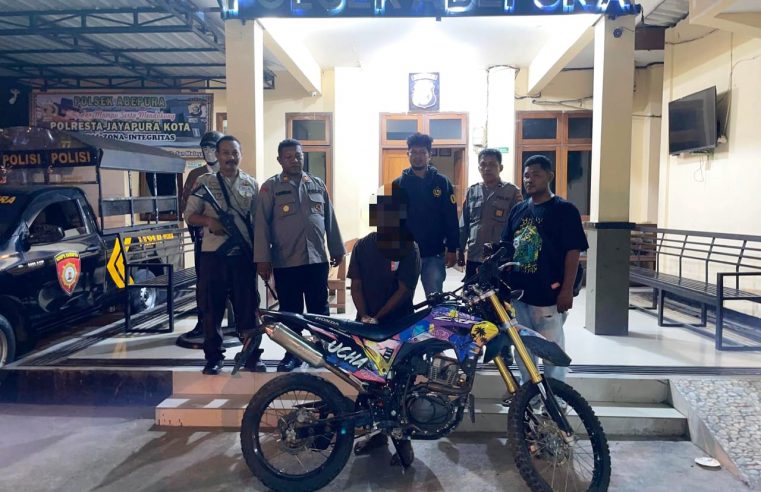 Kurang Dari 1×24 Jam, Tim Resmob Numbay Polsek Abepura Ungkap Kasus Curanmor Pelaku Inisial AH Ditangkap