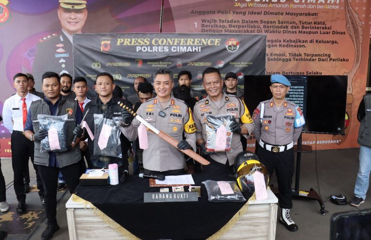 Polisi Tangkap Pelaku Konten Penganiayaan Geng Motor Di Cimahi Jabar