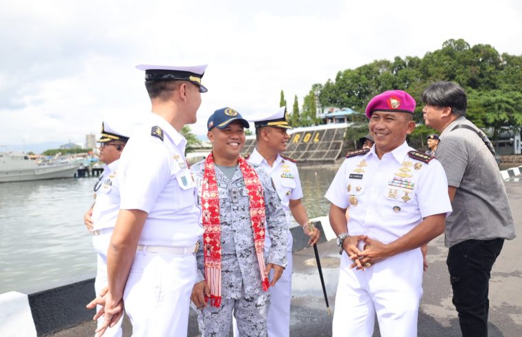 JELANG CORPAT PHILINDO XXXVIII & PORT VISIT TMP INDOMALPHI 2024, TNI AL SAMBUT KEDATANGAN KAPAL PERANG FILIPINA DI DERMAGA SAMUEL LANGUYU