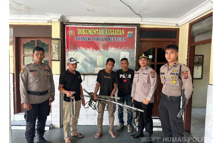 Maling Kabel Tembaga Telkom di Jalan Garuda 4, Percut Sei Tuan Medan Diringkus