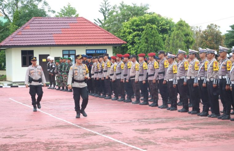 Kapolres Malinau Pimpin Apel Kesiapan Pengamanan Pelaksanaan Pilkada Serentak 2024 di Kabupaten Malinau