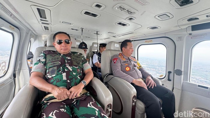 Kapolri dan Panglima TNI Pantau Jalur Mudik via Udara, Pastikan Pergeseran Lalu Lintas Lancar