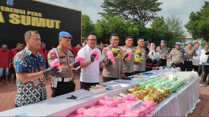 Sebanyak 145,9 Kg Narkotika Berhasil Dimusnahkan di Wilayah Sumut