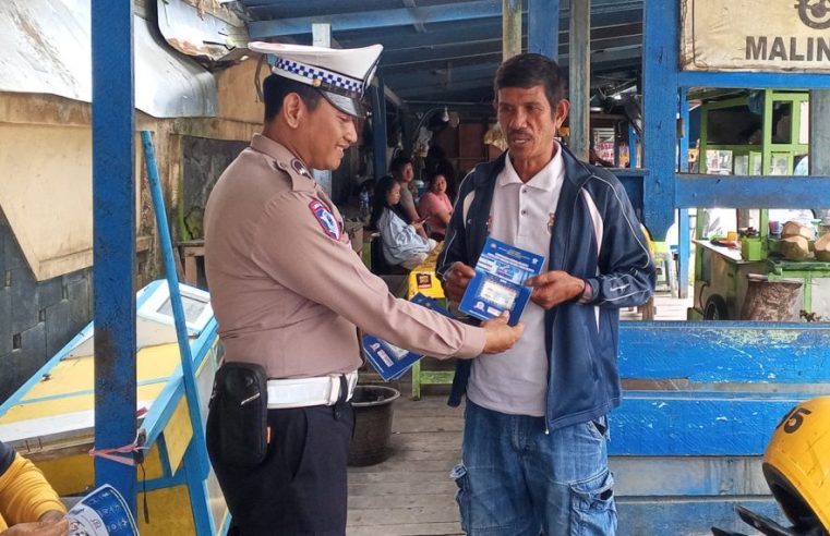 Satlantas Polres Malinau Terus Edukasi Masyarakat Tentang Keselamatan Berlalu Lintas