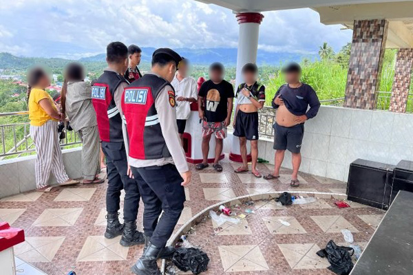 Antisipasi Gangguan Kamtibmas, Tim Patroli Presisi Polres Kotamobagu Bubarkan Pesta Miras di Puncak Ilongkow