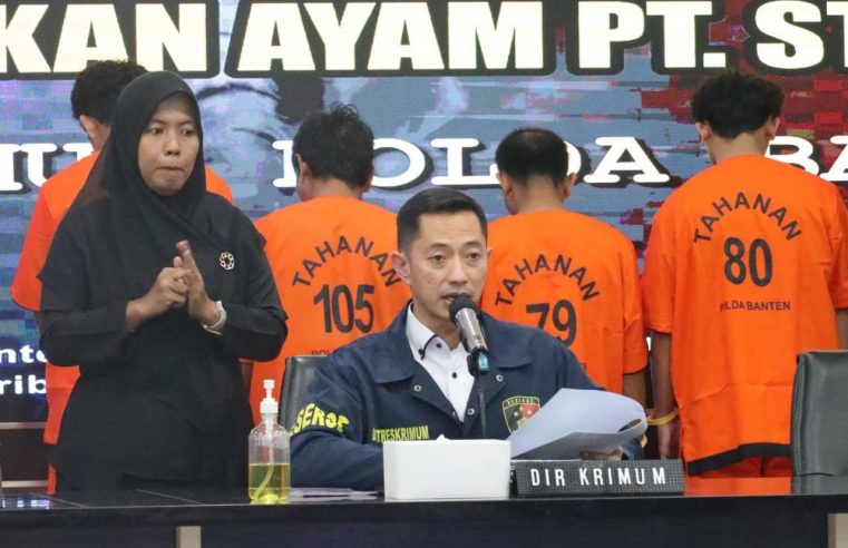 Polda Banten Tangkap 11 Tersangka Pembakaran Kandang Ayam Milik PT. STS