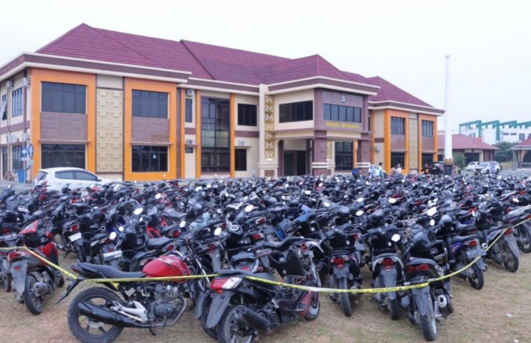 Sebanyak 292 Sepeda Motor Berhasil Diamankan Dalam Balapan Liar di Pringsewu