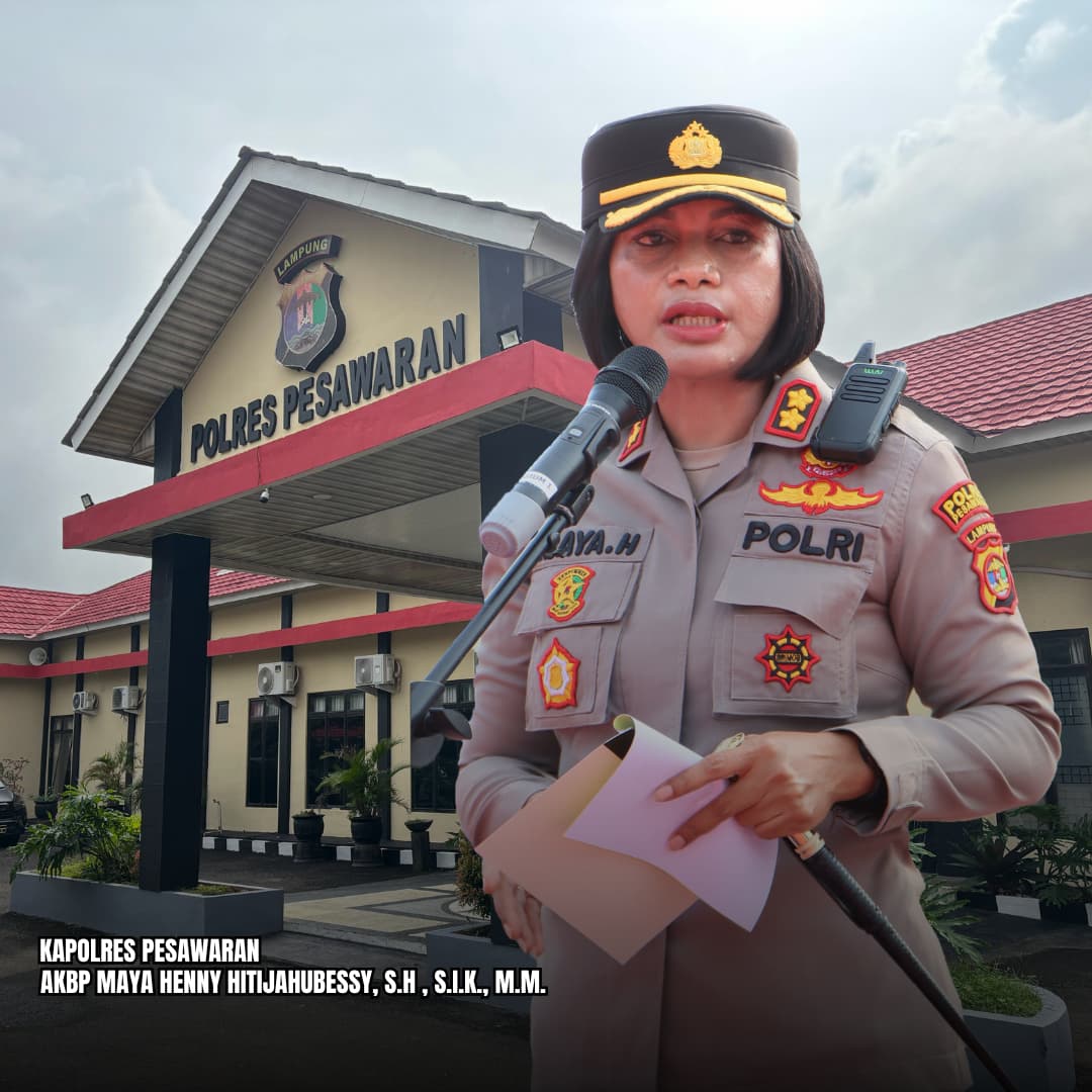 Kapolres Pesawaran, AKBP Maya Henny Hitijahubessy, S.H., SIK., M.M, Kami Buka Layanan Penitipan Kendaraan Bagi Pemudik