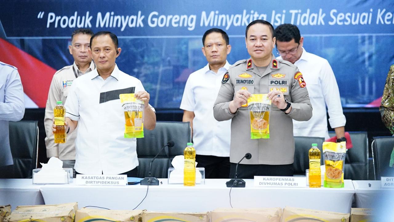 Dittipideksus Bareskrim Polri Sementara Tetapkan Satu Tersangka Penyalahgunaan Minyakita