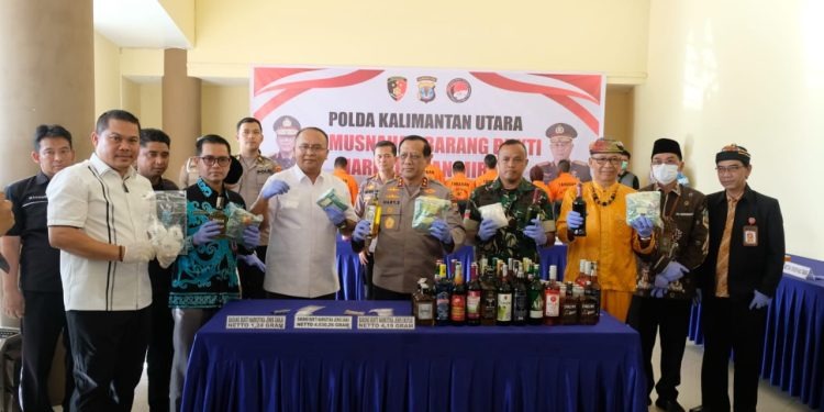 Polda Kaltara Laksanakan Pemusnahan Barang Bukti Narkoba, Upaya Nyata Dalam Memerangi Peredaran Gelap Narkoba