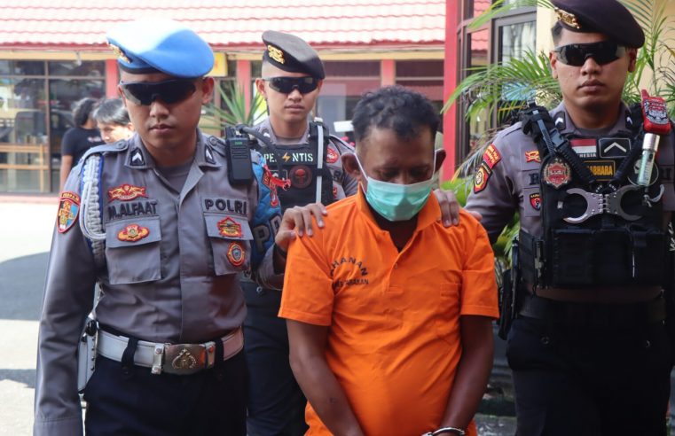 Respon Cepat, SR (40) Pelaku Jambret Berhasil Diamankan Polres Tarakan Dalam Waktu 1×24 Jam