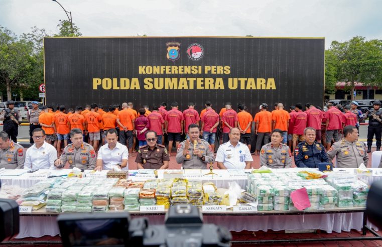 Polisi Berhasil Amankan 191 Kg Narkoba Jenis Sabu-sabu di Medan Sumut