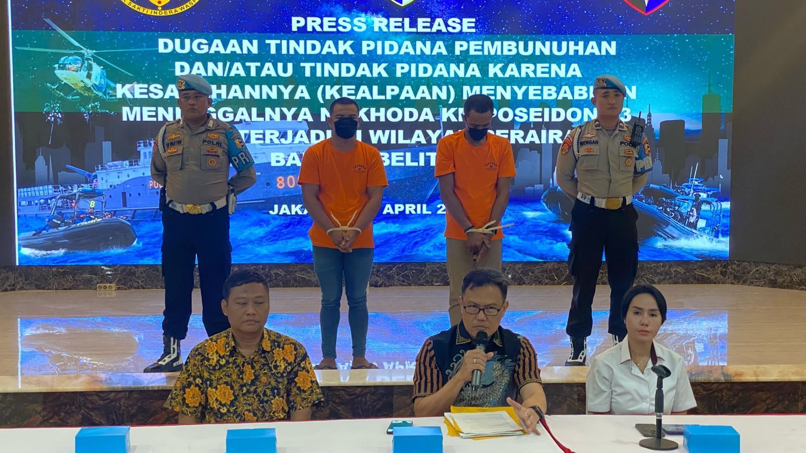 Ditpolair Baharkam Polri Ungkap Kasus Penggelapan Kapal Poseidon 3