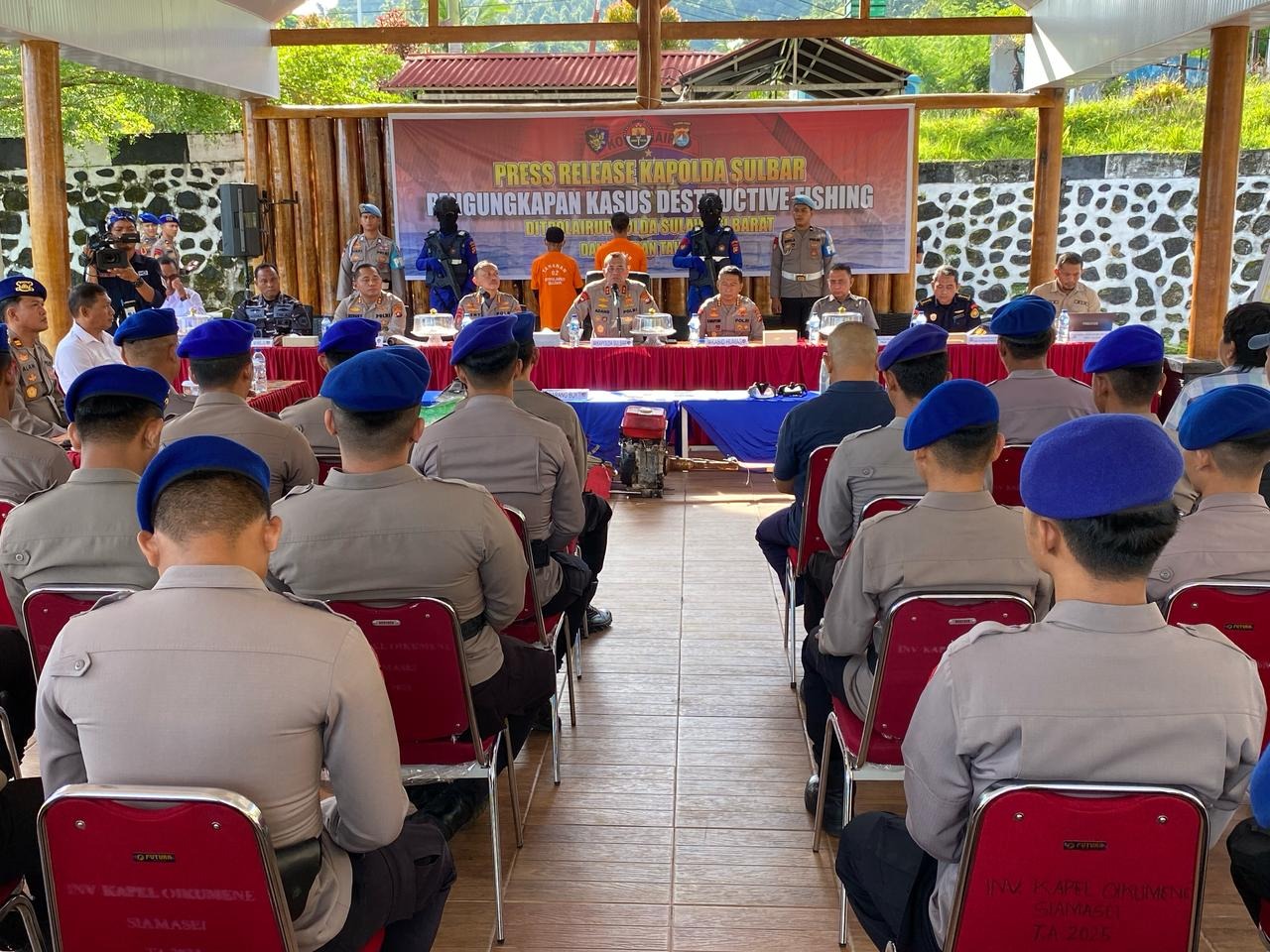 Ditpolairud Polda Sulbar Ungkap Kasus Destructive Fishing Tetapkan 2 Tersangka