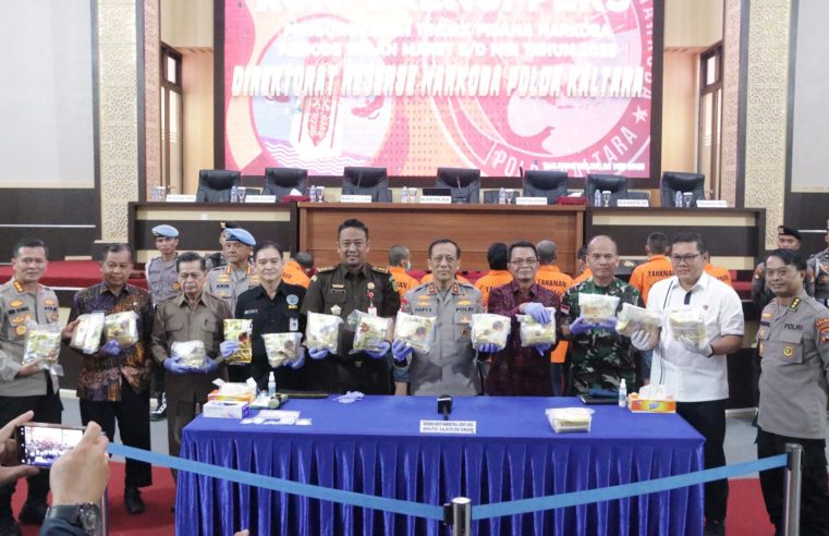 Polda Kaltara Ungkap Belasan Kilogram Sabu & Amankan 23 Tersangka Kasus Narkoba Dalam Tiga Bulan
