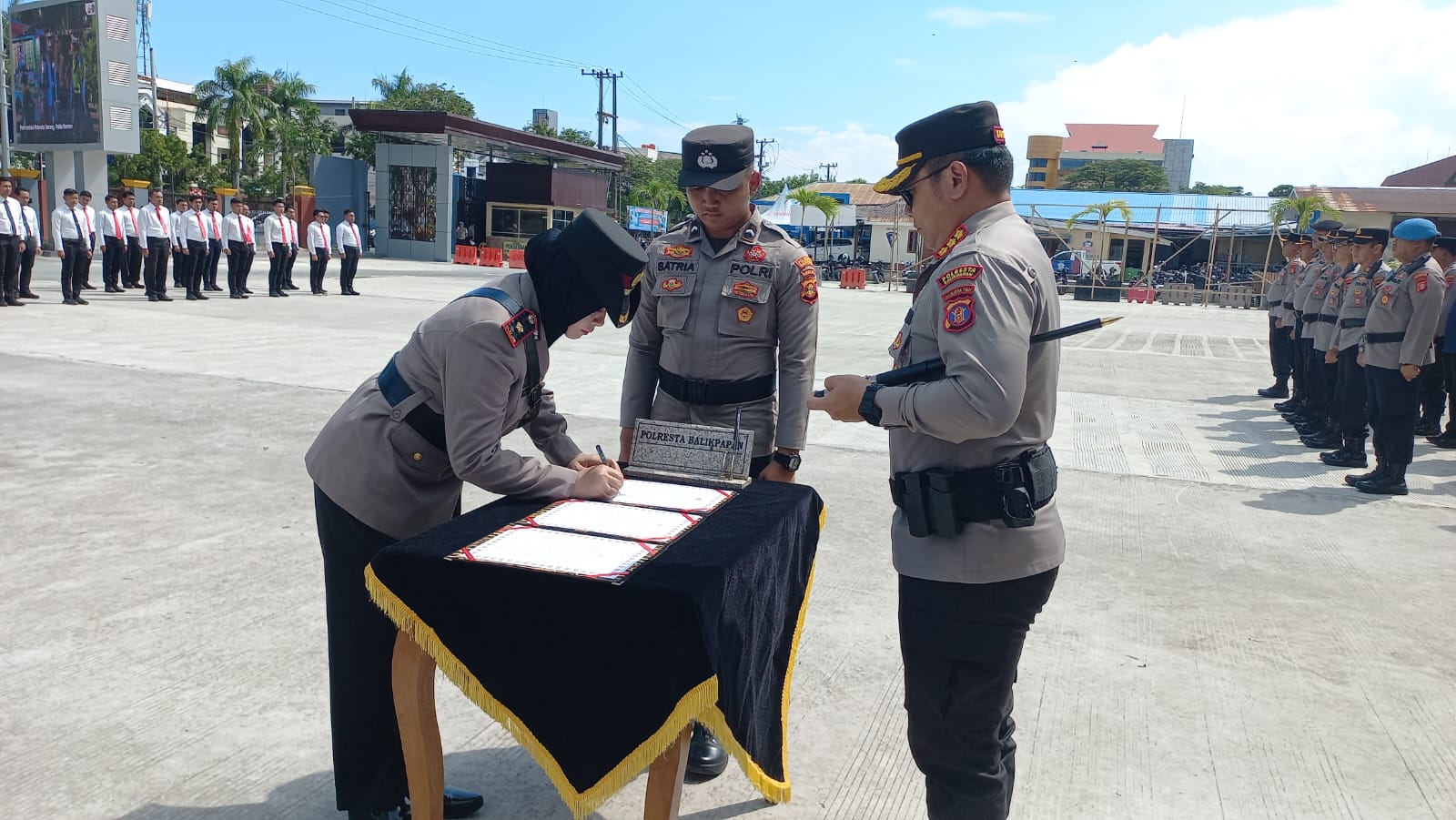 Jabatan Kasat Lantas Berganti, Kasatpol Airud Pensiun, Upacara Sertijab Dipimpin Kapolresta Balikpapan