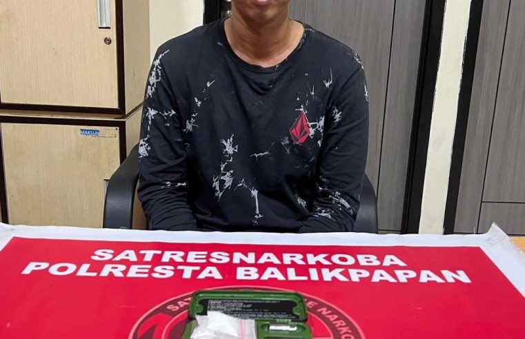 Sat Reskoba Polresta Balikpapan Kembali Mengamankan Terduga Pelaku Narkoba dengan Bukti yang Luar Biasa!