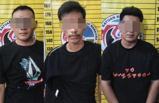 Polres Mempawah Bekuk 3 Pemuda Asal Sungai Rasau & Anjongan Terlibat Peredaran Narkoba