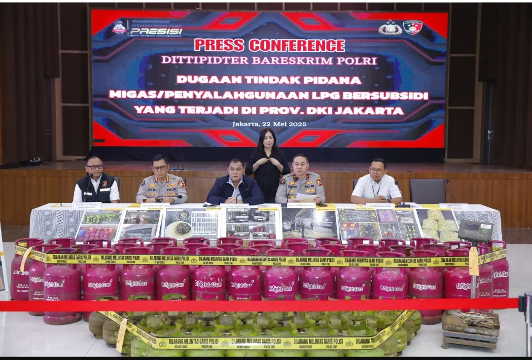 Bareskrim Polri Bongkar Sindikat Oplosan Gas Subsidi di Wilayah Jakarta, Negara Rugi Rp16,8 Miliar