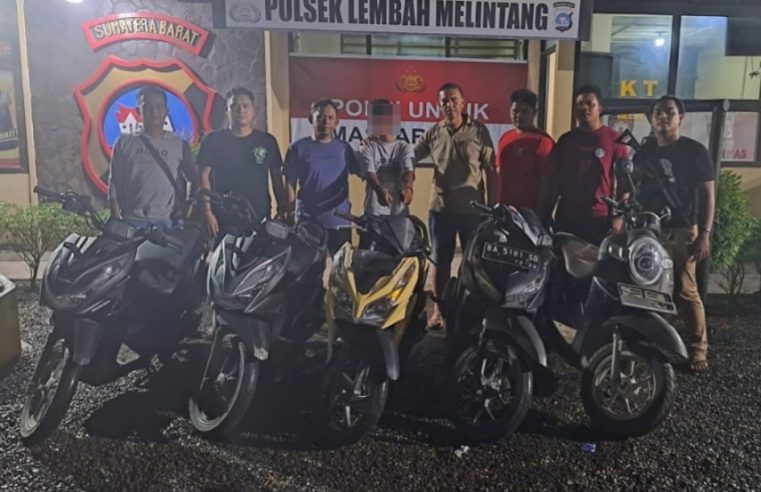 Tim Opsnal Polsek Lembah Melintang Ringkus AA (24) Residivis Curanmor, 5 Unit Sepeda Motor Diamankan