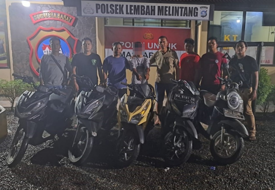 Tim Opsnal Polsek Lembah Melintang Ringkus AA (24) Residivis Curanmor, 5 Unit Sepeda Motor Diamankan