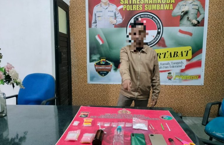 Miliki Puluhan Gram Sabu-sabu, Seorang Pria Inisial T (47) di Alas Diringkus Pihak Kepolisian