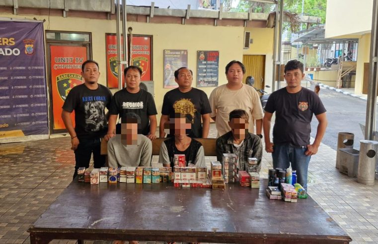 Tim Charlie Bekuk Komplotan Pencuri di Empat Mini Market Kota Manado, 2 Orang Pelaku Masih Buron