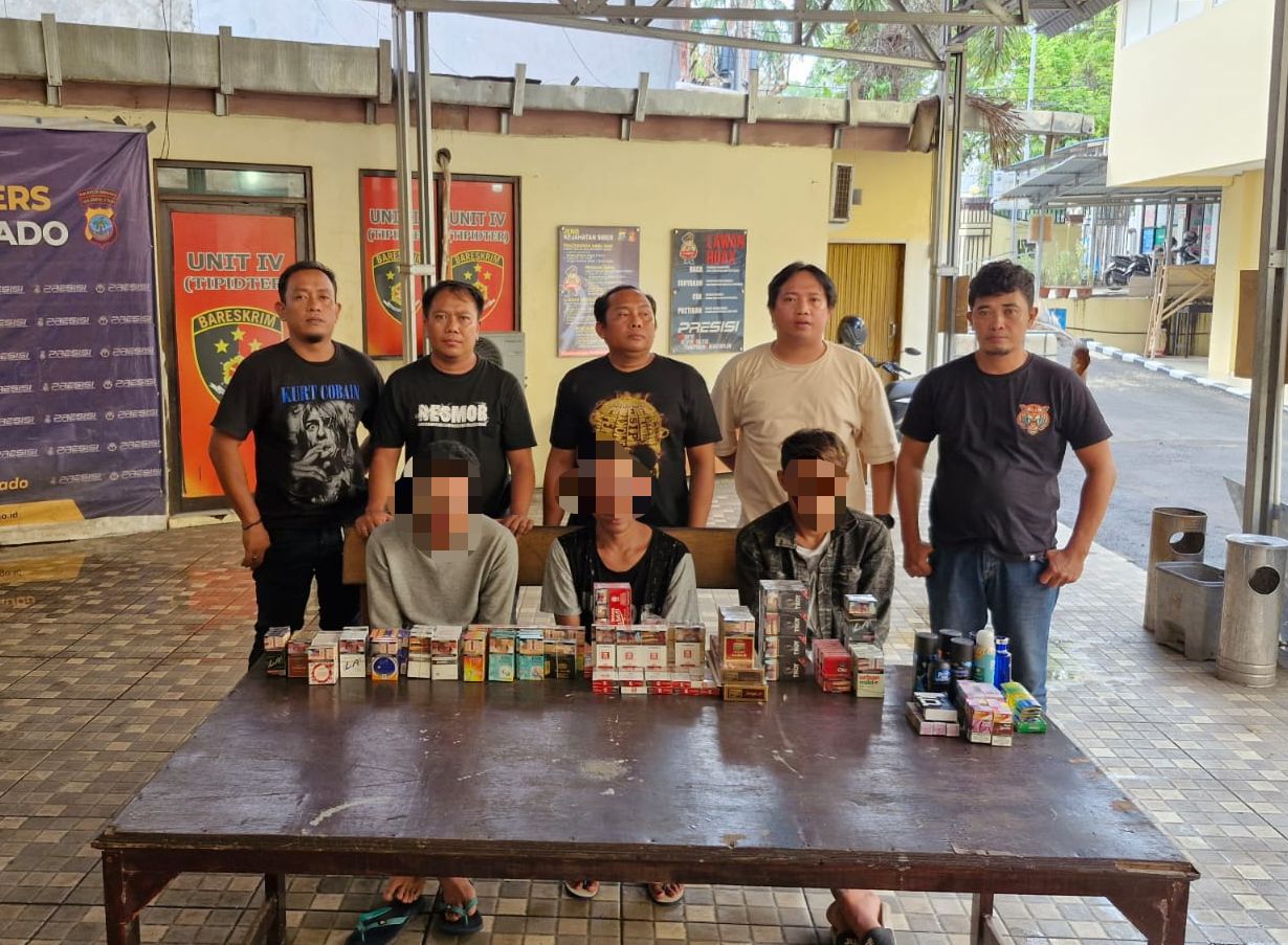Tim Charlie Bekuk Komplotan Pencuri di Empat Mini Market Kota Manado, 2 Orang Pelaku Masih Buron