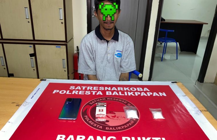 Ayah Tiga Anak Diciduk Satresnarkoba Polresta Balikpapan karena Kepemilikan Sabu