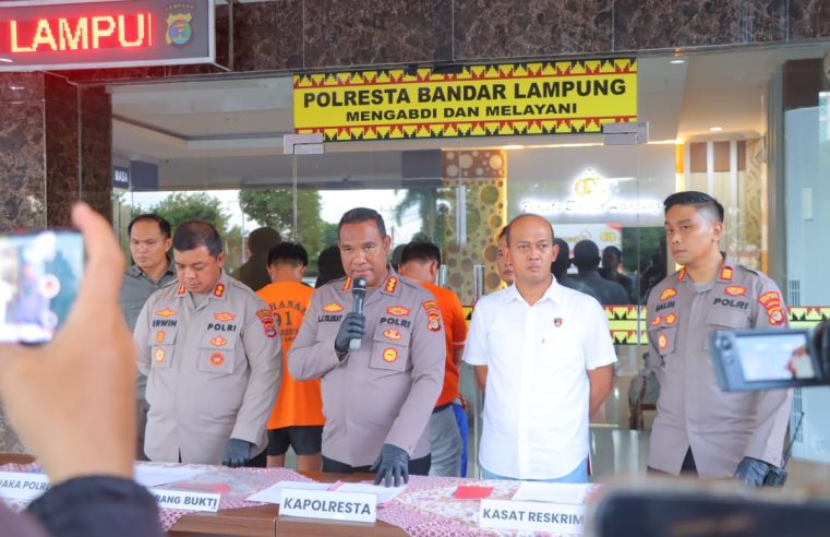 Polisi Tangkap Pencuri & Penadah Sepeda Motor Curian di Bandar Lampung