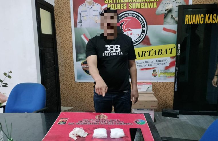 Polisi Bongkar Peredaran Narkoba Lintas Provinsi di Sumbawa NTB, 198 Gram Sabu-sabu Disita