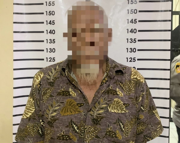 Sat Reskrim Polres Lampung Utara Amankan Kakek M (72) Pelaku Cabul