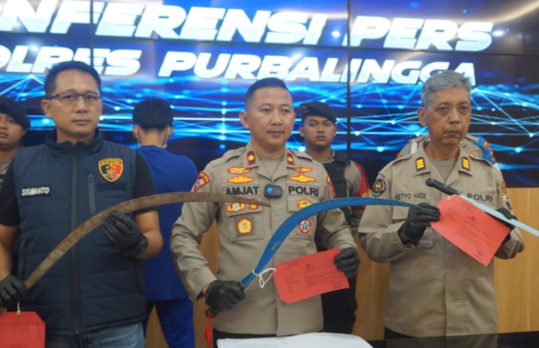 Hendak Tawuran 21 Remaja Diamankan Polres Purbalingga, 3 Orang Ditetapkan Tersangka Kepemilikan Sajam
