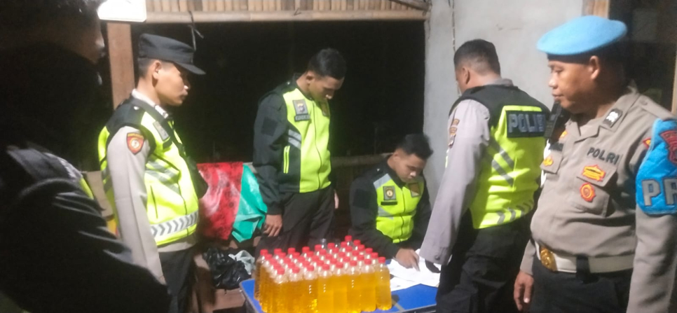 Polres Bantul Konsisten Berantas Miras Ilegal, Kali Ini Kembali Sita 40 Botol Ciu