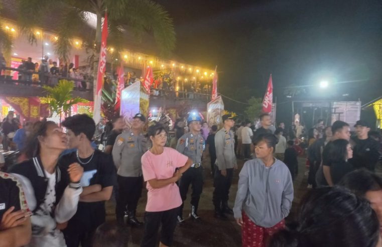Polres Singkawang Amankan Lomba Tarian Dayak & Penampilan Guest Star Dalam Rangka Gawe Dayak Naik Dango XXV