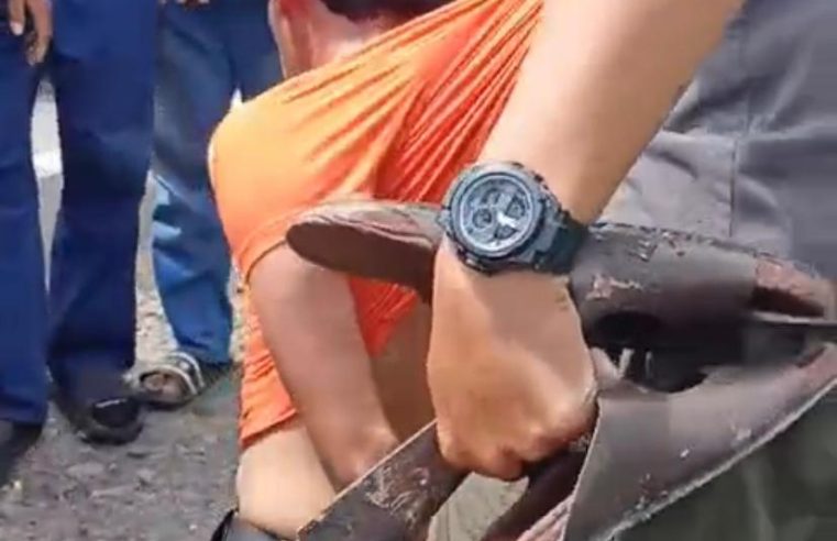 Briptu Ari Indra Jaya Lakukan Aksi Heroik Lumpuhkan ODGJ yang Mengamuk di Wonomulyo Kabupaten Polman