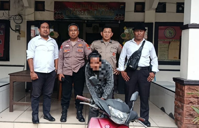 Unit Reskrim Polsek Malalayang Amankan CVA (34) Pelaku Curanmor R2 di RS Kandouw